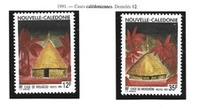 SPM4- NOUVELLE CALEDONIE 1991 cases calédoniennes YT  609-610 Neuf **