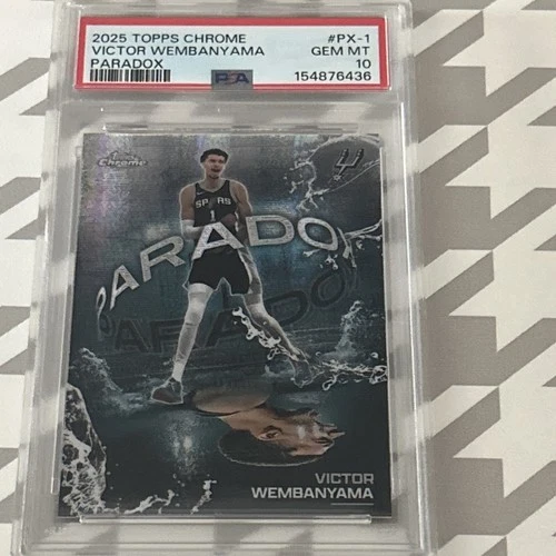 2025 Topps Chrome Victor Wembanyama Base (PSA 10)