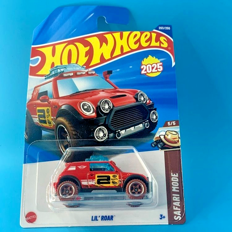 HOT WHEELS 2025 LIL' ROAR RED 203/250 HYW44 SAFARI MODE NEW MODEL
