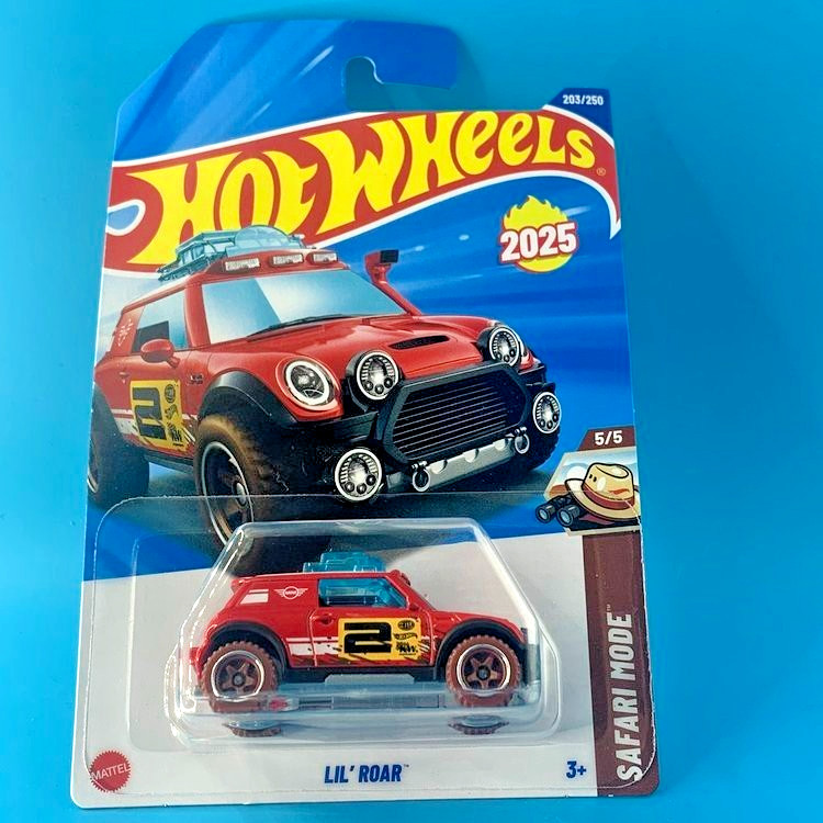 HOT WHEELS 2025 LIL' ROAR RED 203/250 HYW44 SAFARI MODE NEW MODEL F. CAMPBELL