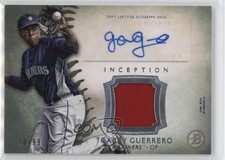2015 Bowman Inception Auto Relics Green /99 Gabby Guerrero #IAR-GG Auto 5c2
