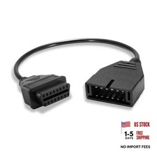 vvag OBD1 Scanner, OBD1 to OBD2 Adapter,15.75" OBD1 12-pin to OBD2 16-pin