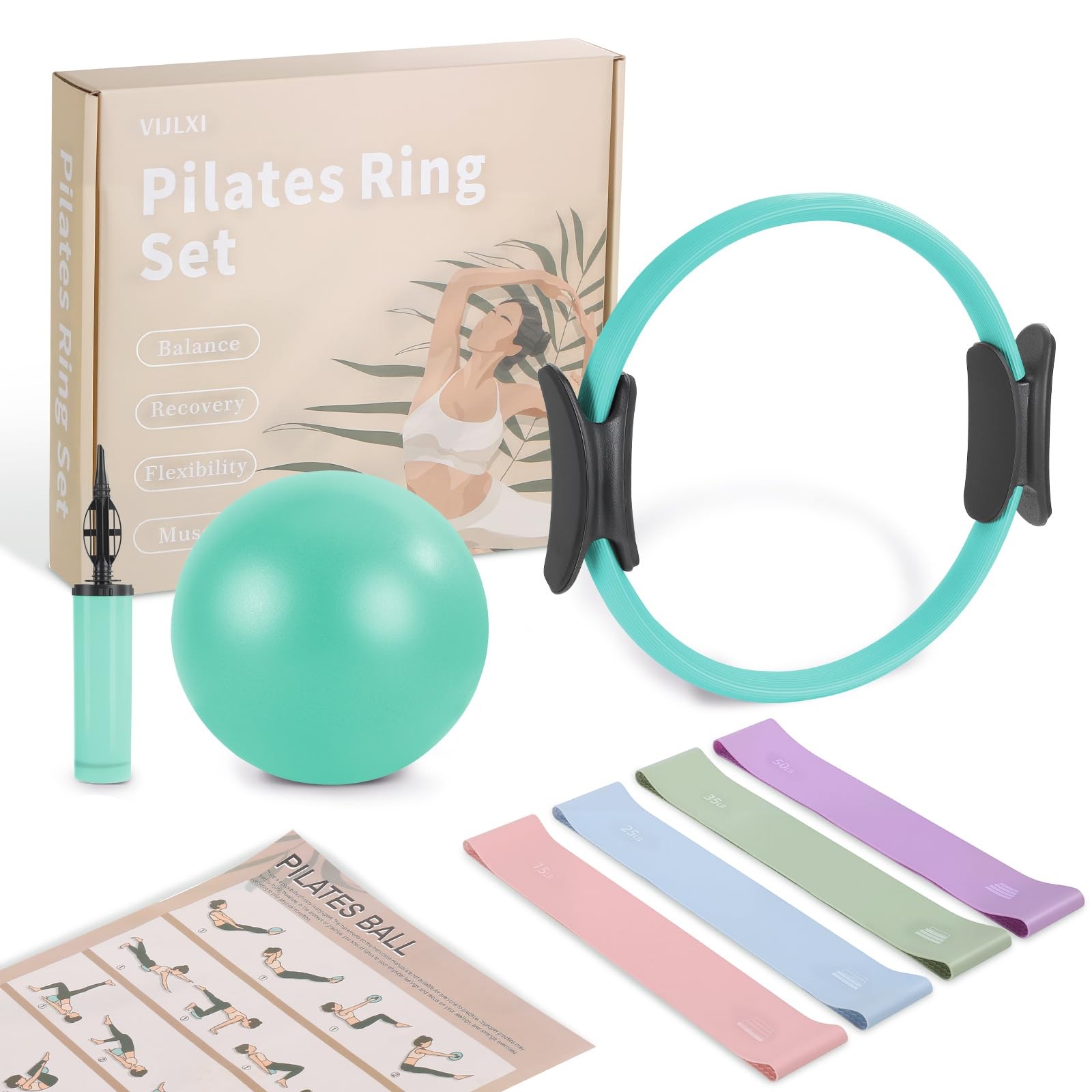 Home Pilates Essentials Kit &ndash; Pilates Equipment Set with P