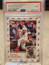 2023 TOPPS HOLIDAY COUNTDOWN # 8 JORDAN WALKER RC PSA 9 MINT Cardinals 🔥 
