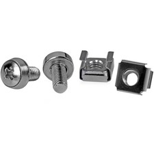 StarTech 50-Pack M6 12mm Screws & 50-M6, Silv...
