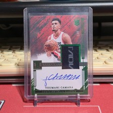 Toumani Camara 2023-24 Panini Impeccable Laundry Tag RPA 3/5 RC Patch Auto