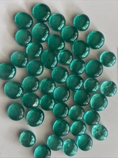 .5Lb Flat Glass Blue/Green Marbles Vase Filler Pebbles Mini Aquarium Floral Fill