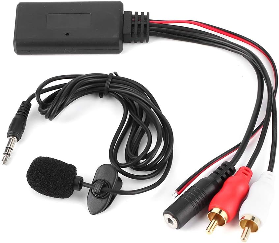 Bluetooth AUX Adapter with 2 Audio Cables for Hands-Free Calling
