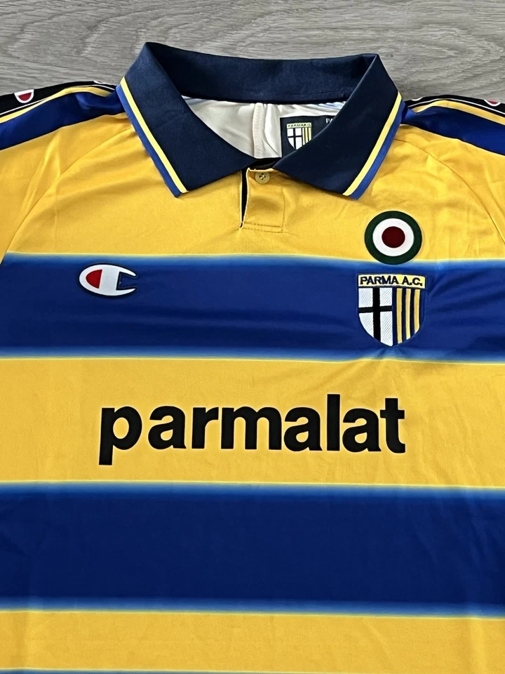 Size XL - 1999-2000 Parma Calcio Champion Home Jersey Vintage Retro - Image 2 of 4