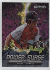 2022 Panini Prizm Draft Picks Power Surge Purple Wave Colby Thomas #PS-CT uk2