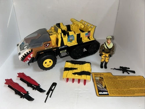 Tiger Force Tiger Cat Vintage GI Joe Vehicle Complete Frostbite Figure 1988