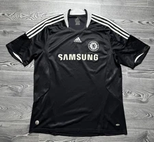 Adidas Chelsea FC 2008 Vintage Soccer Black Tee T Shirt size xl