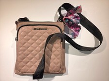 Steve Madden Crossbody Purse   Quilted Faux Leather   Adjustable Strap   Stylish
