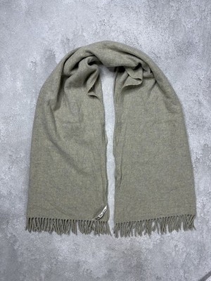 Acne Studios Wool Scarf Grey Fringe Unisex