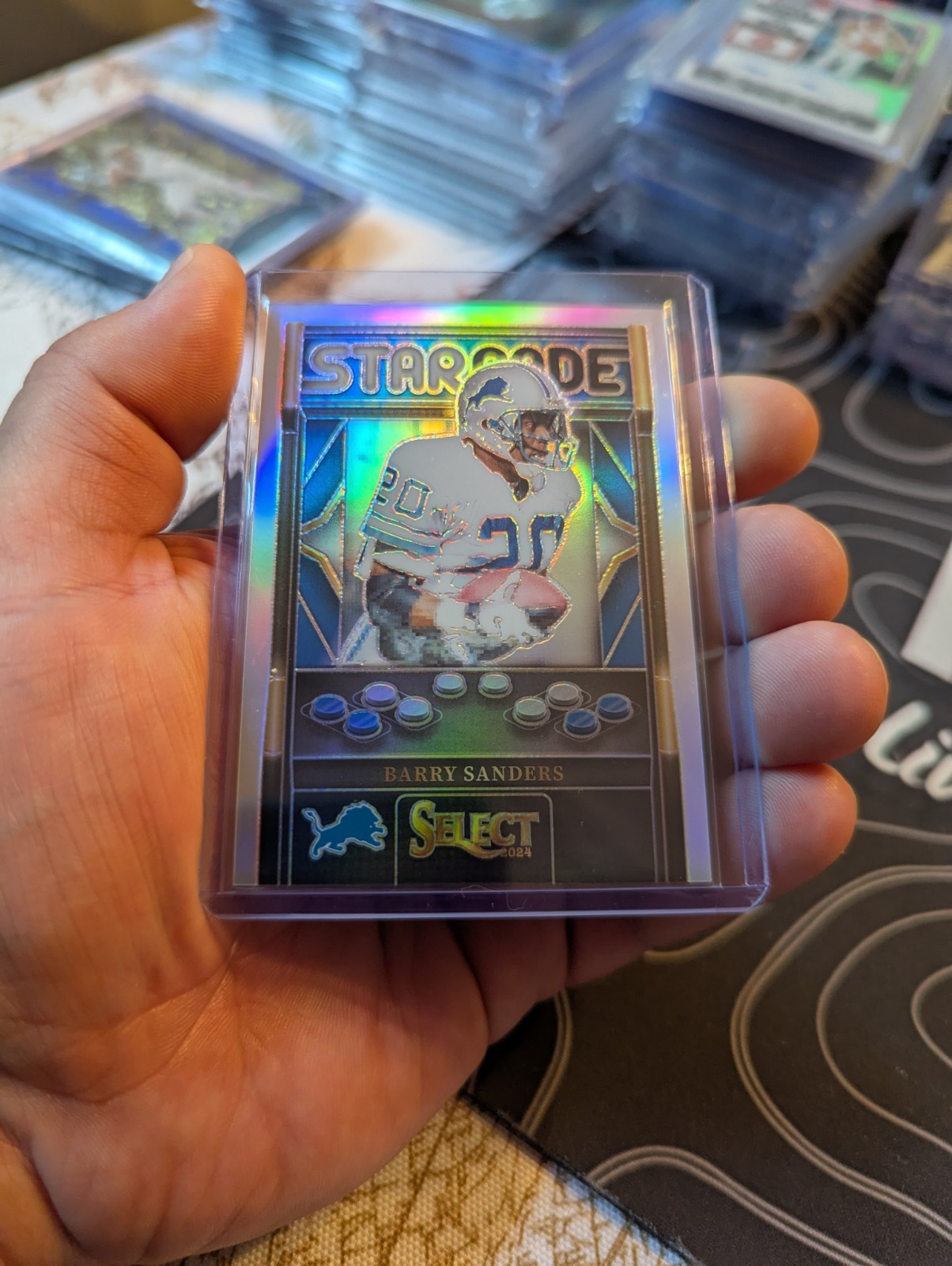 2024 Panini Select Football BARRY SANDERS STARCADE card #2 (Case Hit/SSP)
