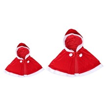 Christmas Cloak Cape Soft Christmas Costume for Holiday Role Play Carnival