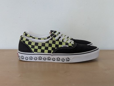 Vans Era BMX Checkerboard Black Green Bike Skateboarding Shoes Men s Size 10.5
