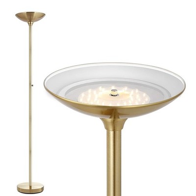 BoostArea Torchiere Floor Lamp Gold, 30W Super Gold 
