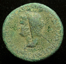 Nero AE sestertius DECVRSIO S C, Thracian mint, cmk ΓAΛ.KAI (Galba Caesar)