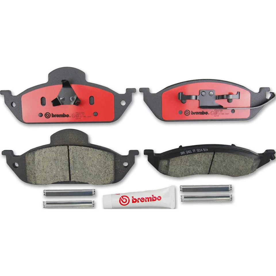 Se adapta a Mercedes-Benz ML350 2003-2005 Kit de rotores de freno delanteros traseros pastillas de freno Brembo Foto 2 de 4