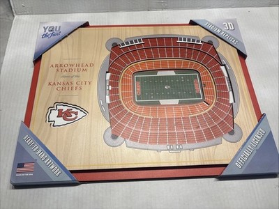 You The Fan NFL 5-Layer 3D Stadium Wall Art Kansas City Chiefs Arrowhead Stadium
