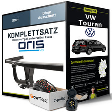 Für VW Touran Typ 5T1 Anhängerkupplung starr +eSatz 7pol uni 05.2015-jetzt AHK