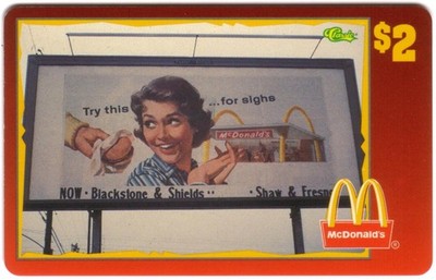 Mcdonald's 1996: 'Probieren Dieses Für Sighs 'Billboard (# 5/50) Fest Handy Card