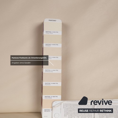 Koinor Rossini Leder Sofa Creme Weiß Zweisitzer Couch manuelle Funktion - Afbeelding 9 van 12