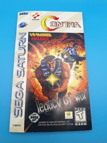 Contra: Legacy of War for Sega Saturn! tested! Authentic! With Original Glasses