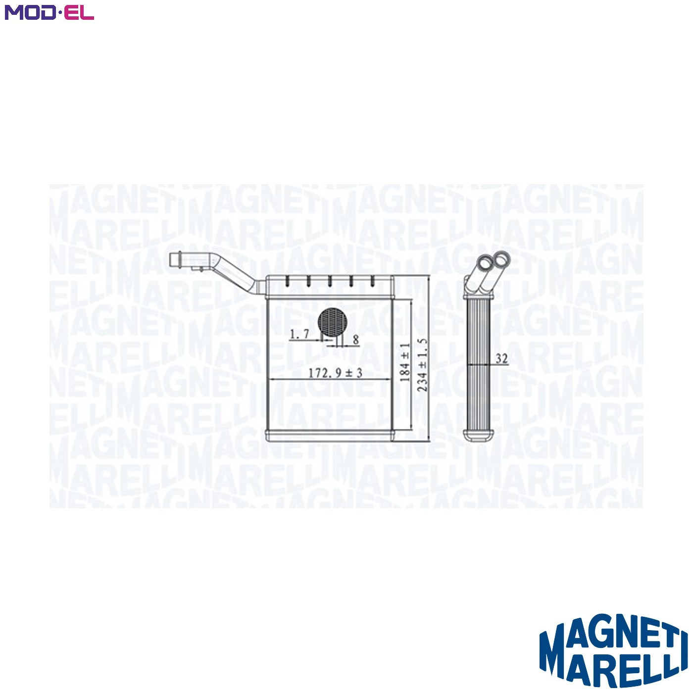 HEAT EXCHANGER INTERIOR HEATING 350218480000 FOR FORD MONDEO/IV/Turnier S-MAX