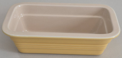 Well Equipped Kitchen Yellow Stoneware Bread Meatloaf Pan 9.25''x5.3''