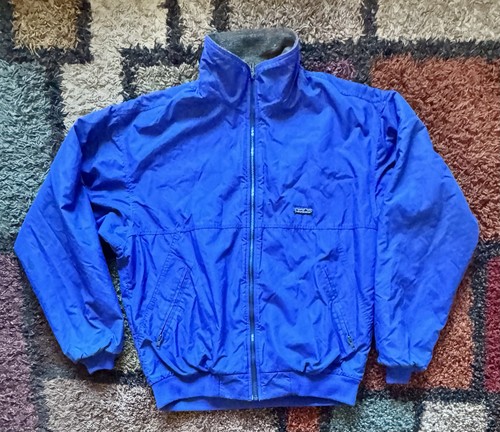 Patagonia, Men’s Vintage 80’s Patagonia Blue Bomber Windbreaker Made In USA Jacket sz L