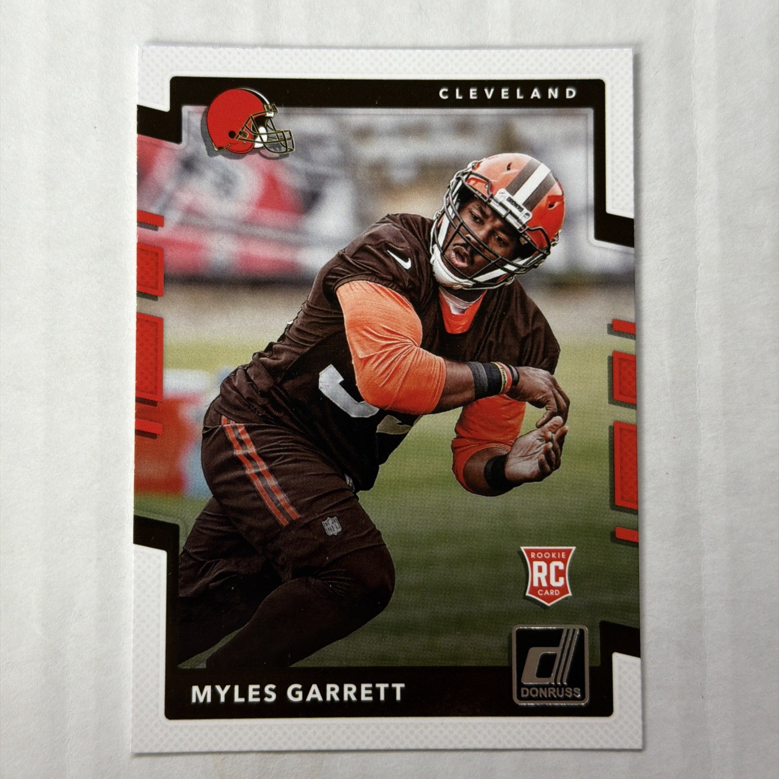 2017 Panini Donruss - Myles Garrett #356 Cleveland Browns Rookie SZN SACK LEADER