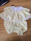 Vintage Cabbage Patch Kid 1980s Patterned frilly dress outfit