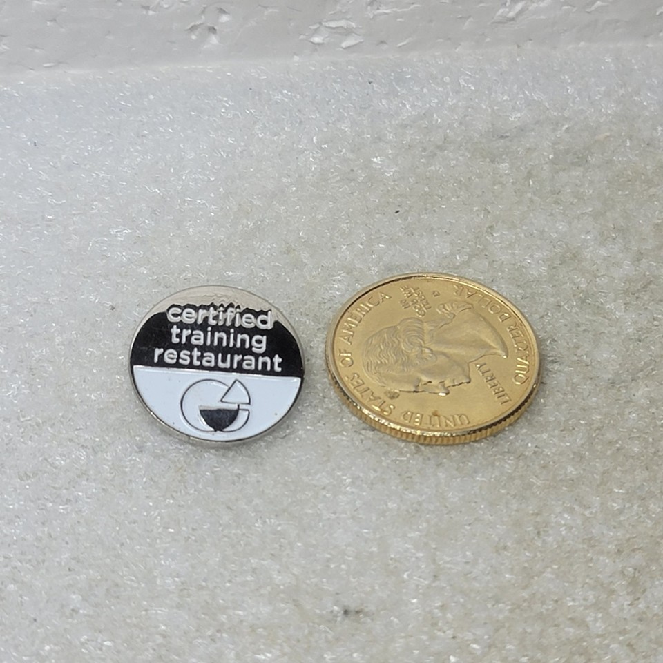 Conference Training Pin Certified Training Restaurant Pin Hospitality Industry Trainer Uniform ...