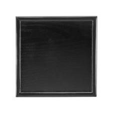 7.1x7.1 Inch Wooden Serving Tray Square Decorative Platter, Black