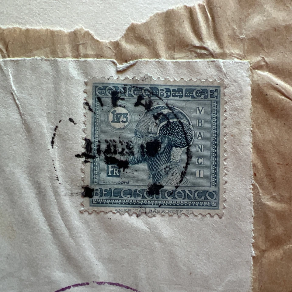 Belgian Congo Sc#99,#55-LUEBO 31/1/27-THE CARSON INDUSTRIAL SCHOOL Stamp & Book - Image 2 of 4