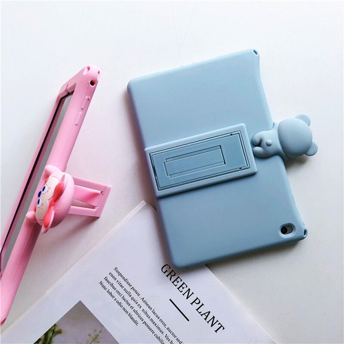 For Apple iPad 6/7 Minnie Micke Mouse Silica Gel Bracket Plus Lanyard TabletCase - Picture 11 of 15