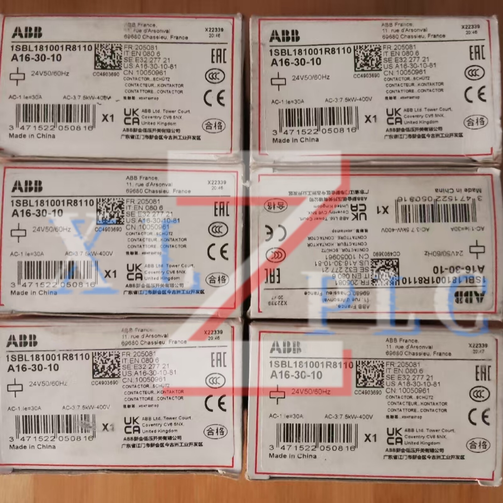 1PCS New ABB A16-30-10 1SBL181001R8410 AC110V Contactor In Box*