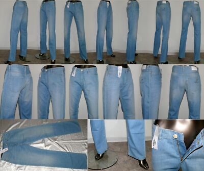Lacoste Classic HF 4536 9GD Stretch Jeans Hose Regular 5 Poket Pant W28 L34 Blau