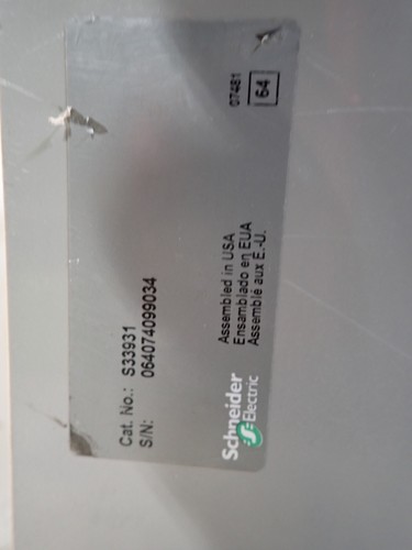 SQUARE D S33931 I line Plug on Lugs 100kA@480v 1200 amp 3 Pole - Picture 4 of 8