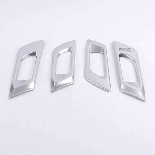 Fit For Subaru Outback 2015-2019 Matte Silver Inner Door Handle Frame Trim 4PCS - Picture 4 of 6