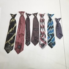 Lot of 6 Boys Clip On Church Ties