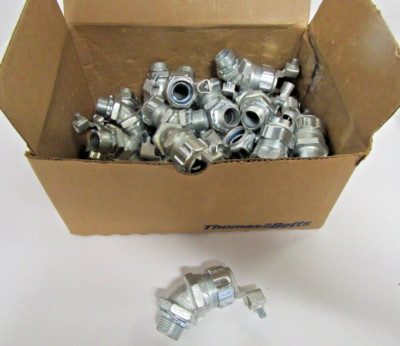 (25) Thomas & Betts 5242GR External Bonding 45 Liquidtight Conduit Fitting 1/2''