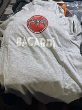 Bacardi Rum Gray Shirt MENS Size Medium Super Soft  VINTAGE NEW