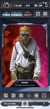 Topps Star Wars Digital Card Trader Tier 8 - Dual Galaxy Red Barada - S3