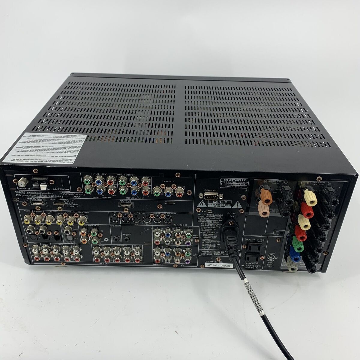 Marantz SR6001 A/V Surround Receiver 7.1 Channel 100 watts Marantz SR6001 A/V Surround Receiver 7.1 Channel 100 watts