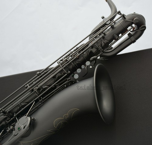 Prof Matt Black nickel Baritone Saxophone Bari Sax Low A With Case - Picture 2 of 7