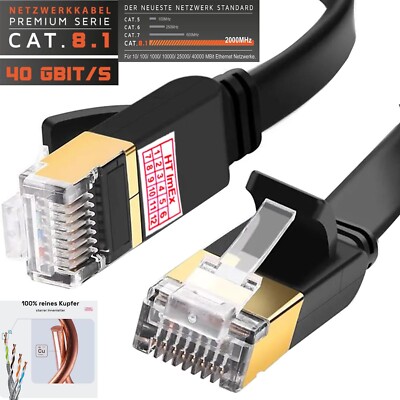 CAT8 LAN RJ45 Patchkabel Netzwerkkabel für NETGEAR Nighthawk WiFi 7 Router RS200