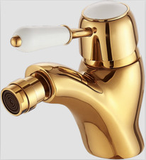 Gold Color single ceramic handle bathroom bidet faucet mixer tap Single hole